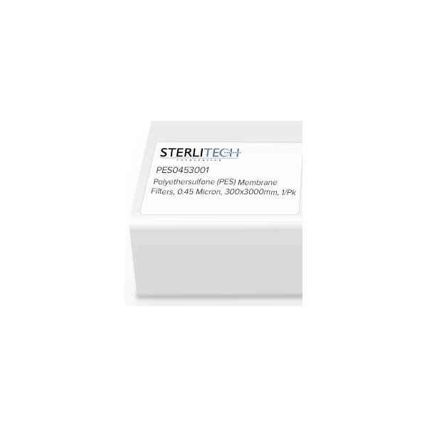 PES Membrane Filters, 0.45um, 300 x 3000mm, 1/Pk